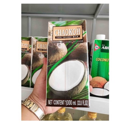 Sỉ Thùng 12 Chai Nước Cốt Dừa Thái Chaokoh Hộp 1L chính hãng