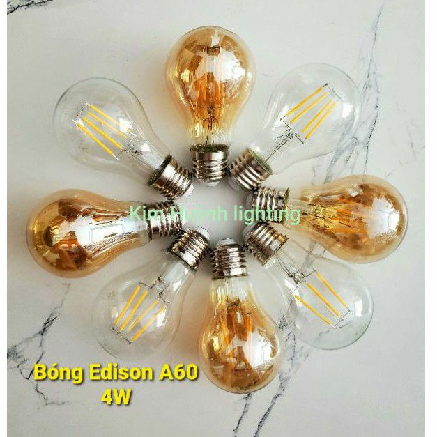 BÓNG LED EDISON A60 GIẢ DÂY TÓC NGHỆ THUÂT