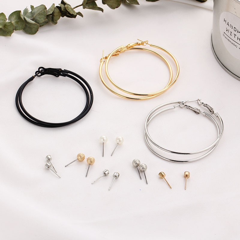 Set 9 Đôi Khuyên Tai Thời Trang Cho Nữ