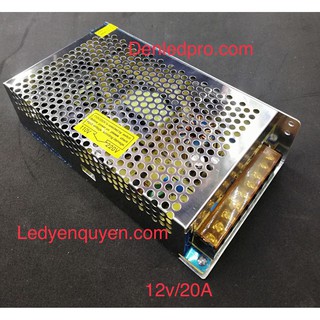Nguồn tổ ong led 12v/20A Không Quạt