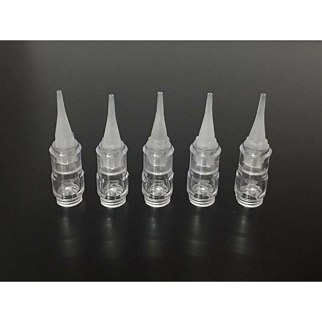 ĐẦU GHÉP MÁY THẦN THÁNH CHÍNH HÃNG GT - Đầu Chụp Nhựa Máy Phun Xăm 1 Vỉ 7 Cái