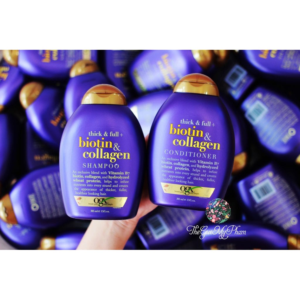 Dầu gội xả  Biotin Collagen 𝐌𝐢𝐞̂̃𝐧 𝐏𝐡𝐢́ 𝐒𝐡𝐢𝐩  577ml Ogx USA | BigBuy360 - bigbuy360.vn
