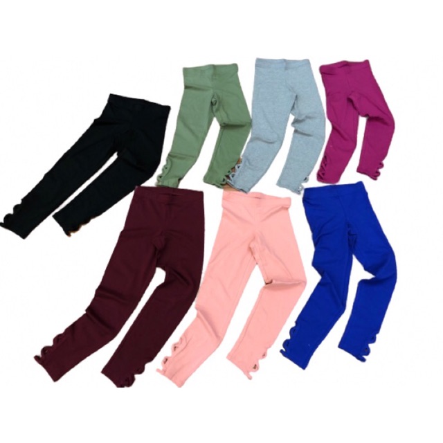 Quần Legging Bé Gái 4 đến 16 tuổi vnxk ống đan