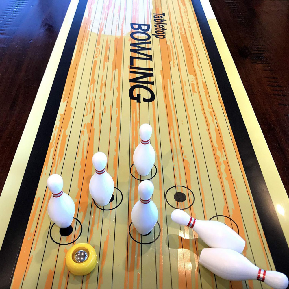 Bộ Đồ Chơi Bowling Mini Để Bàn 50x11.22in Dành Cho Trẻ Em Và Người Lớn