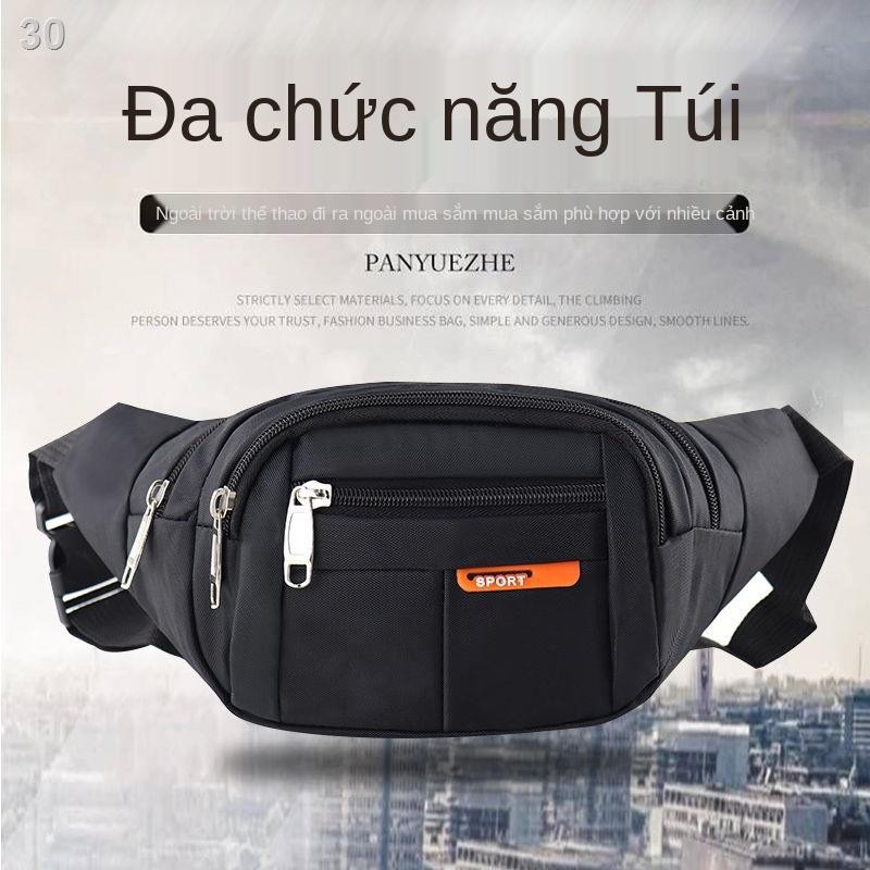 HTúi nam và nữ đa chức năng 2019 thể thao mới kinh doanh bộ sưu tập tiền đeo chéo chống thấm nước đựng điện thoại di