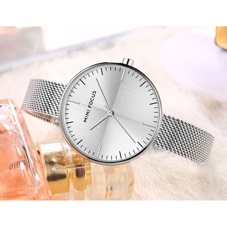[Tặng vòng tay]Đồng hồ nữ Mini Focus chính hãng MF0275L.05R1 dây lưới kim loai chống