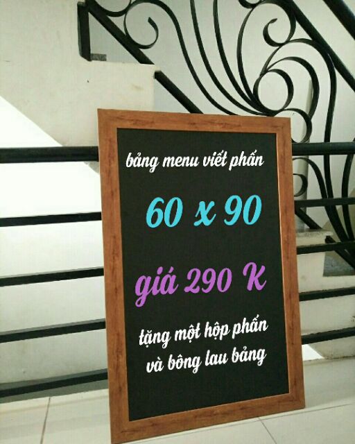 Bảng viết phấn menu