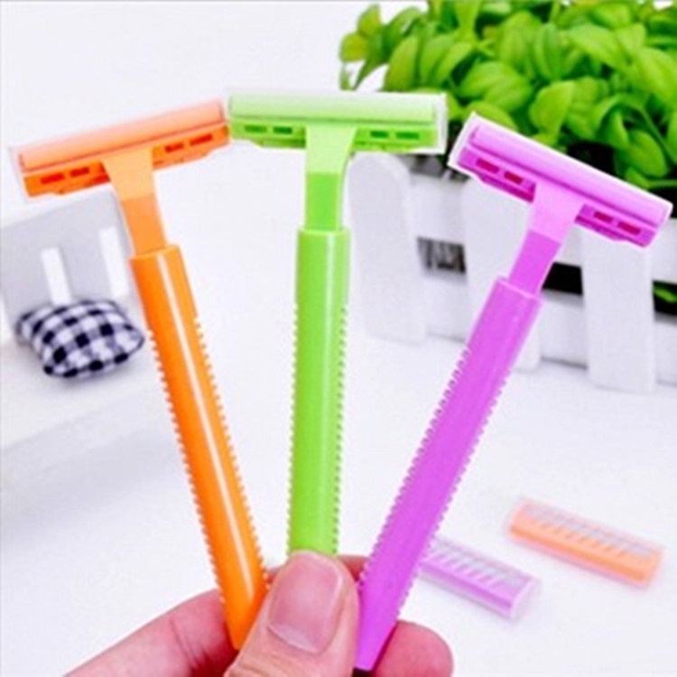 ( Sẵn 2 Bộ Lưỡi ) Bộ Dao Cạo Râu Lưỡi Kép - Dao cạo lông mặt, nách, chân, tay