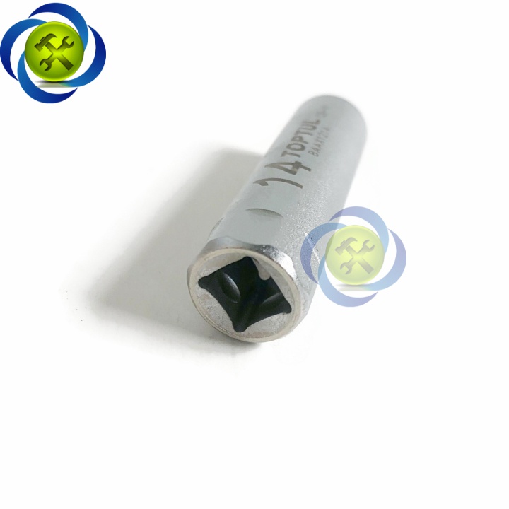 Tuýp tháo bugi xe máy 14mm TOPTUL BAAX1214 loại 5 chấu thép giữ bugi