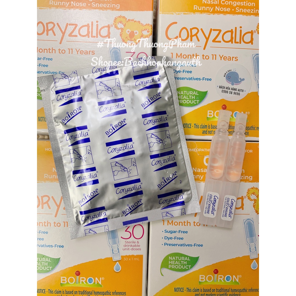 Muối uống vi lượng Boiron ColdCalm, Coryzalia cho bé từ 1m+