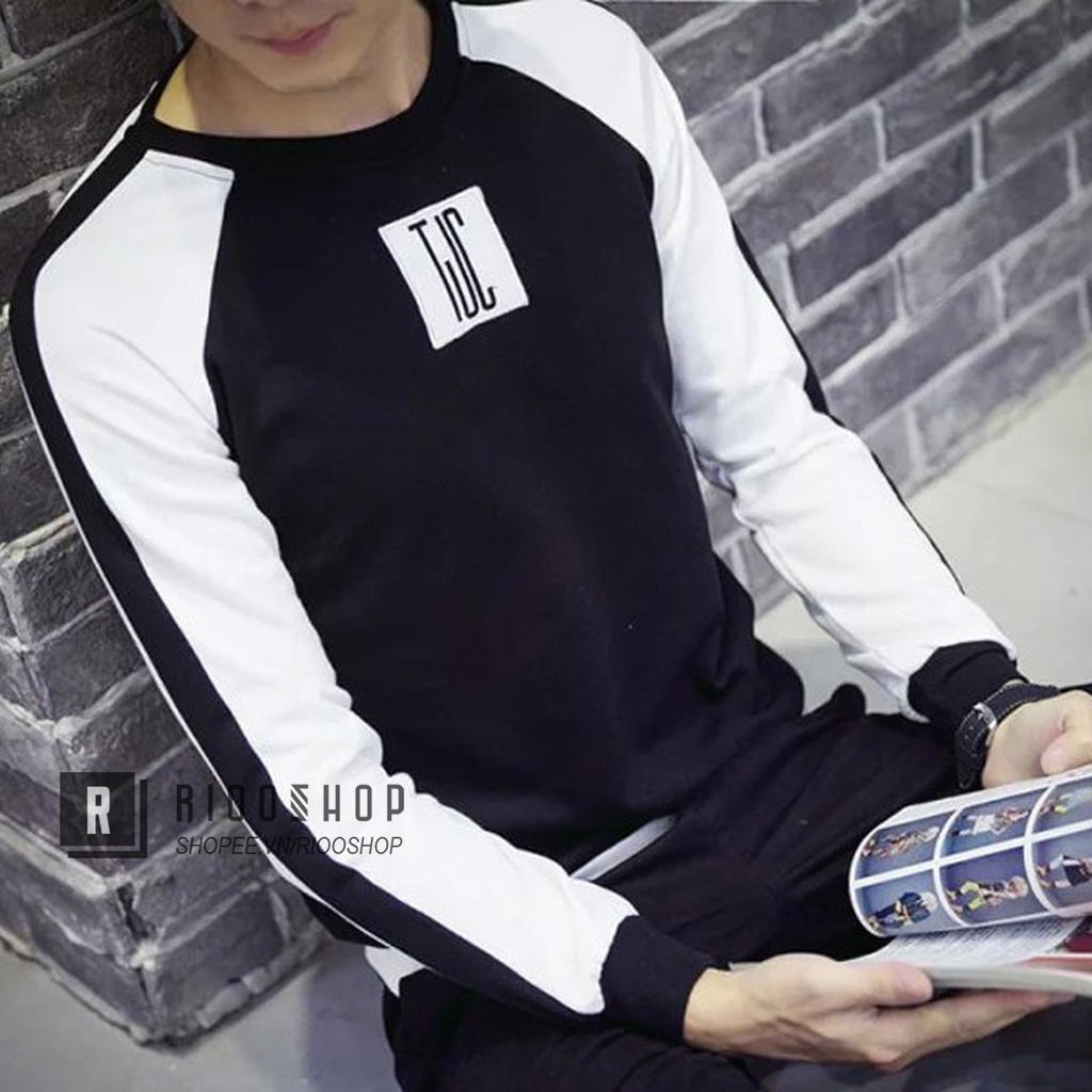 Áo thun nam tay dài hàn quốc ijc RKL027- áo phông nam dài tay đẹp Riooshop | BigBuy360 - bigbuy360.vn