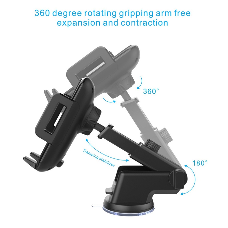 Đế Sạc Điện Thoại Không Dây Điều Chỉnh Được 360 Độ Cho Xe Hơi° Xoay Tròn Chuyên Dụng Chất Lượng