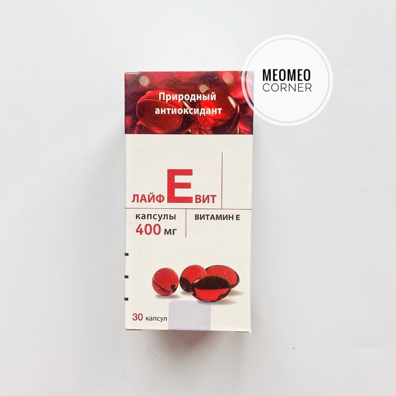 Vitamin E Nga đỏ Mirrolla Nga 270mg và 400mg