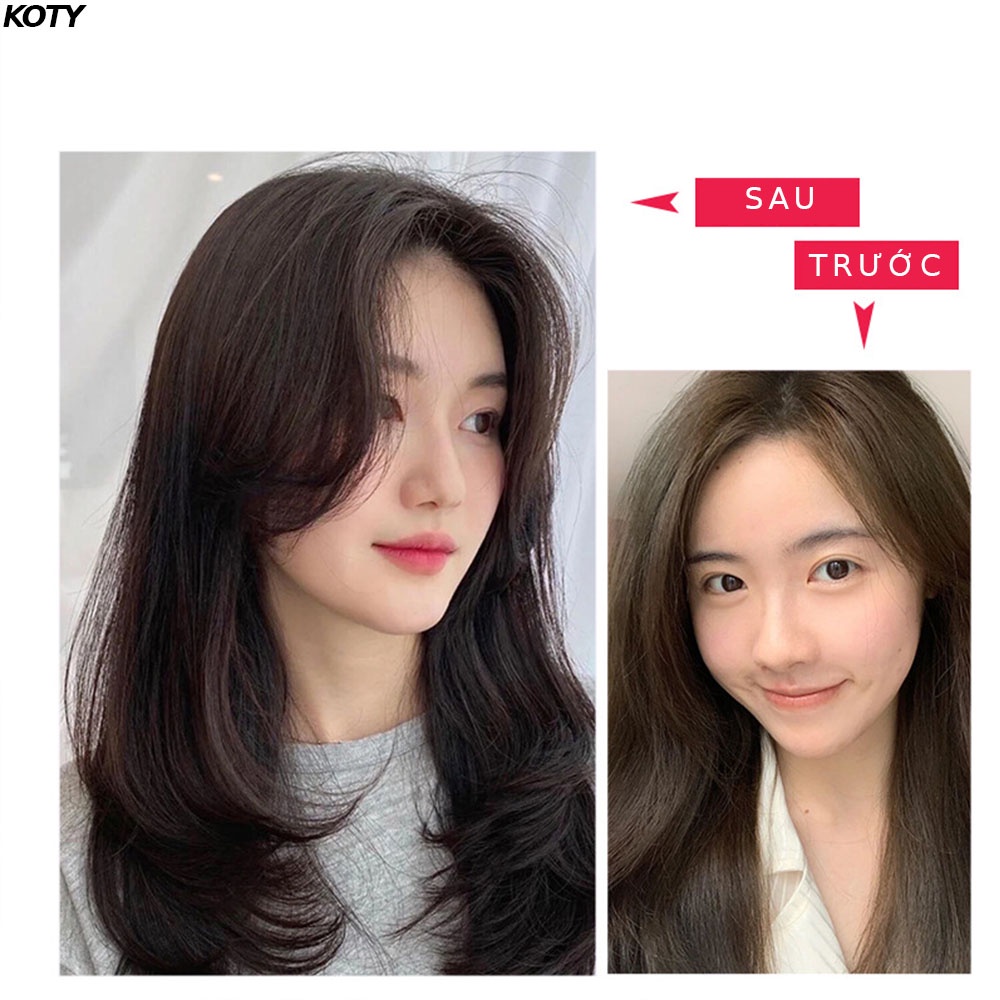 Tóc kẹp mái dài phong cách Hàn Quốc, tóc mái bay giả sang chảnh cho nữ TG6