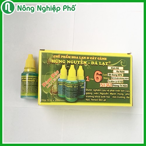 CHAI 20ML - CHẾ PHẨM DÙNG CHO HOA LAN VÀ CÂY KIỂNG HÙNG NGUYỄN 6 IN 1