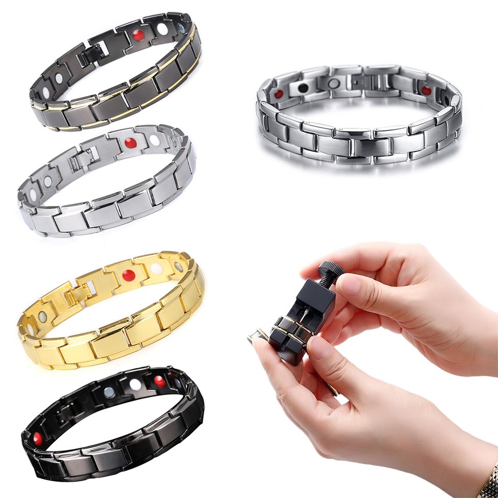 1 vòng đeo tay thép titan phong cách Âu Mỹ thời trang cho nam
