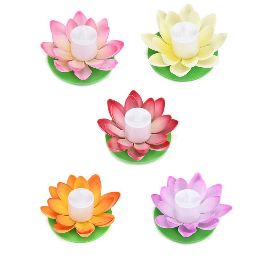 YIYU Đèn Nổi Hình Hoa Sen Độc Đáo Trang Trí Sân Vườn