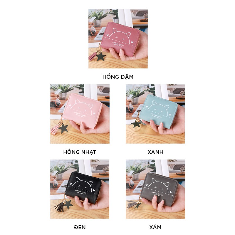 [Mã WABRWB24 giảm 30K đơn 99K] Ví nữ mini cute đẹp cầm tay MADLEY thời trang cao cấp nhỏ gọn bỏ túi VD255 | BigBuy360 - bigbuy360.vn