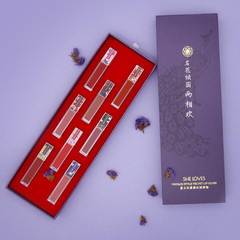 {Free Ship} Full Set 8Cây Son Kem Li Siêu Đẹp-Có Hộp Đựng Kèm Như Ảnh-MS016 | BigBuy360 - bigbuy360.vn