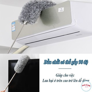 Cây Chổi Lông Quét Bụi Inox Cán Dài Cao Cấp 00989