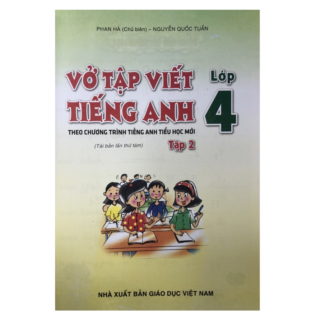 Sách - Vở tập viết Tiếng Anh lớp 4 tập 2