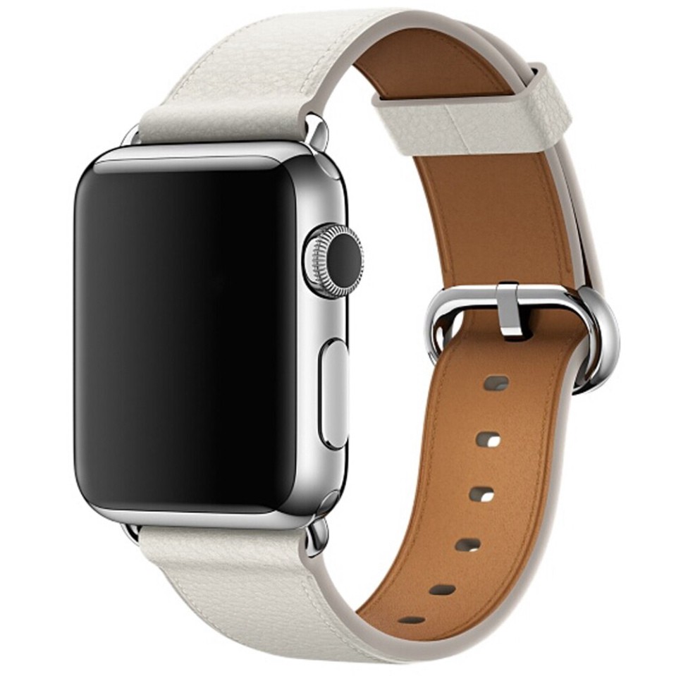 Sale 73% Dây da đeo tay cho đồng hồ Apple Watch IWatch Series 5 4 3 2 1, YELLOW,38MM or 40MM Giá gốc 121000đ - 2G118