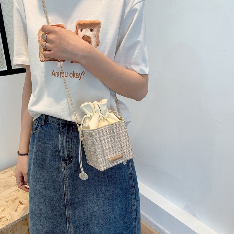 Túi Đeo JASMIN NOIR Chéo Dây Rút Thời Trang Nữ Tính