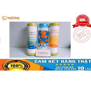{GIÁ HỦY DIỆT}Bộ 3 Lõi Lọc Nước(PP 5Micron+OCB+1Micron) RO Dùng Cho Tất Cả Các Loại Máy Lọc Nước
