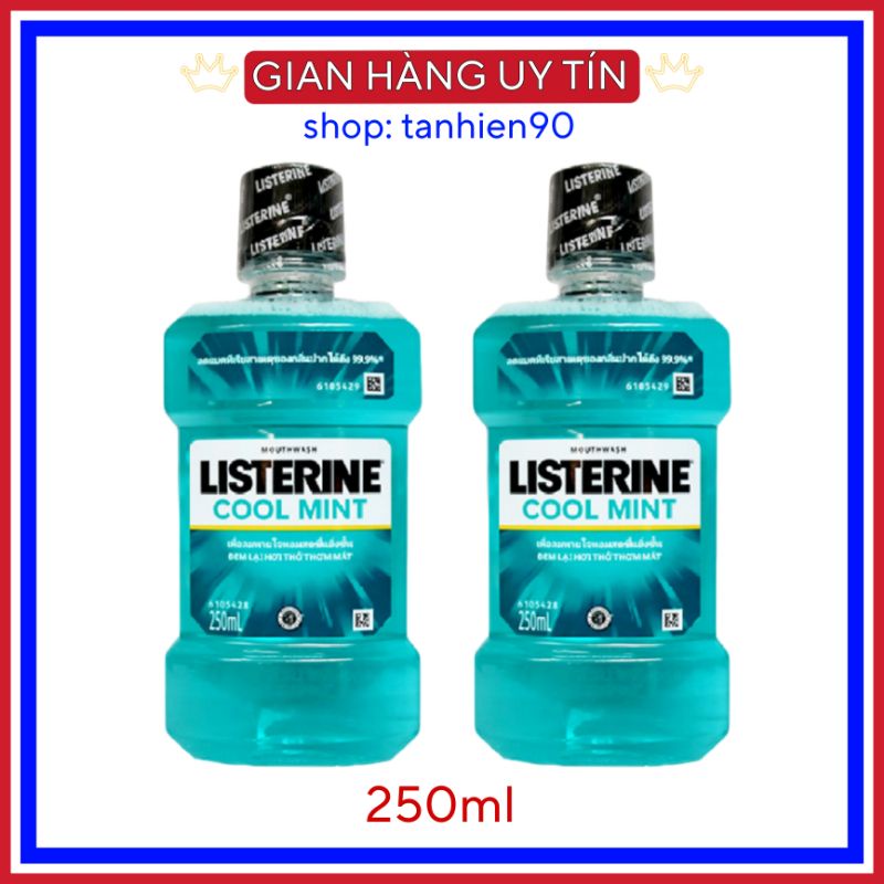 Nước Súc Miệng Listerine Bạc Hà Cool Mint Diệt Khuẩn, Giữ Hơi Thở Thơm Mát (Thái Lan)