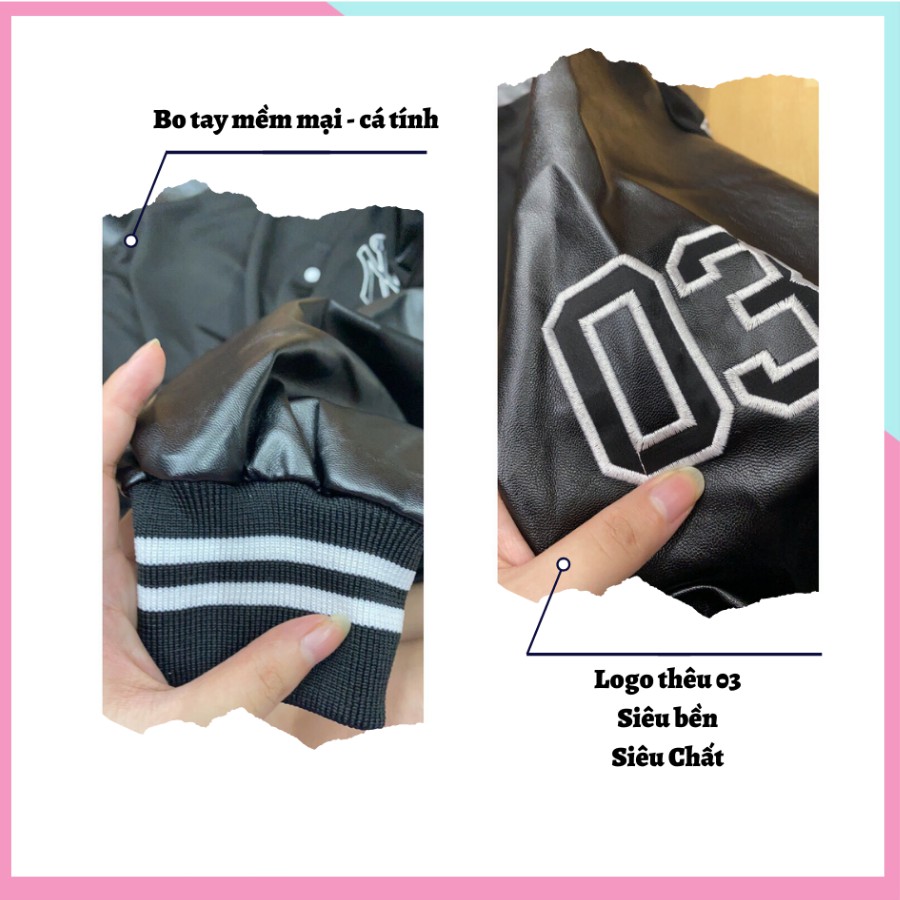Áo bomber TRANG ANH tay da bóng chày 03 phong cách Ulzzang thể thao TAK98 | BigBuy360 - bigbuy360.vn