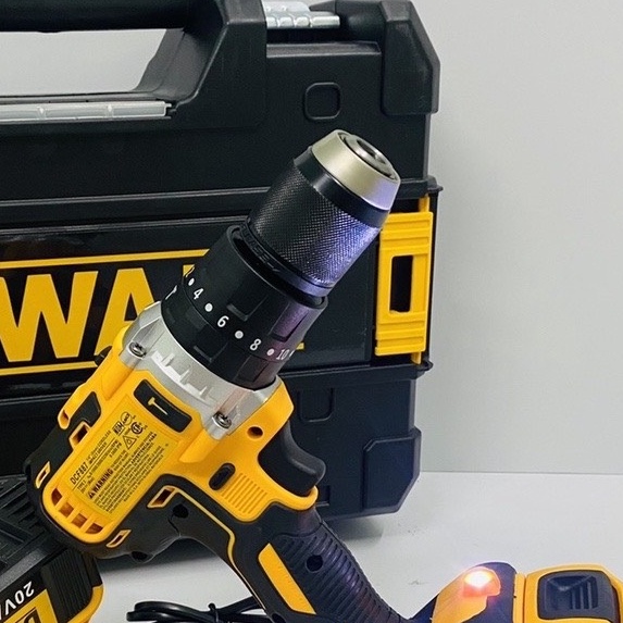 Máy Khoan Pin DeWaLT 20V Động Cơ Không Chổi Than, Đầu Auto Lock Thép 13mm