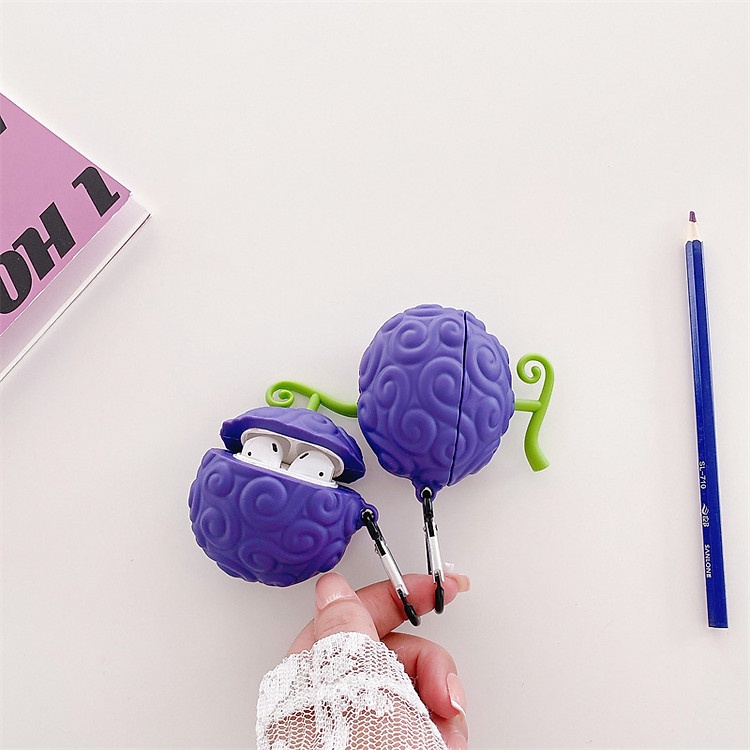 Bao Case OP Cho Airpods 1&amp;2 / Airpods Pro / Airpods 3 Trái Ác Quỷ Luffy Gomu Gomu Nomi.