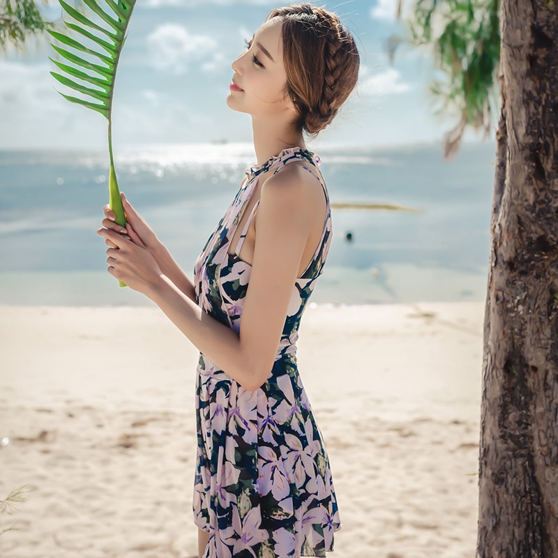 Đồ bơi đầm liền 1 mảnh họa tiết hoa siêu đẹp - QHS1705A | BigBuy360 - bigbuy360.vn