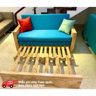 Sofa Giường đa năng tích hợp cho Phòng Khách. Kích thước 1M4