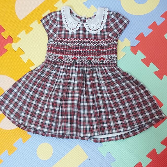 Đầm smock Next (9-12m)