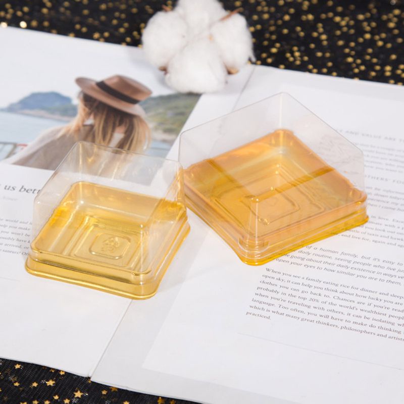 Set 50 Khay Đựng Bánh Trung Thu Hình Vuông 63 / 100g