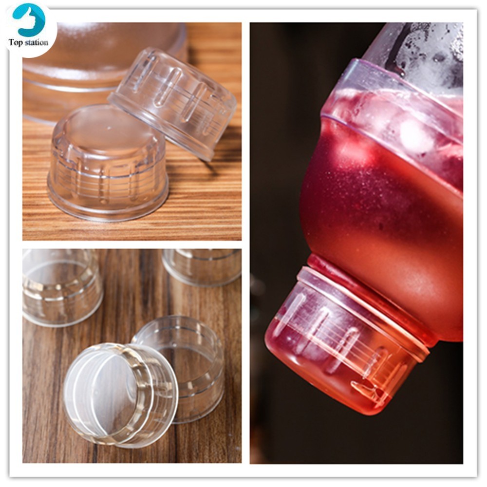 Nắp chai lắc trà sữa với thang đo thủ công tiện dụng