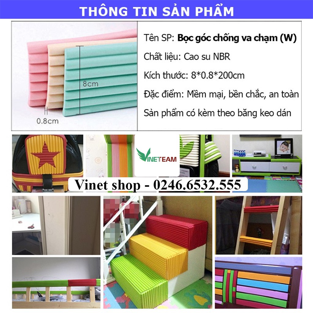 Cuộn Xốp Bọc Cạnh Bàn Hình Chữ L/ U/ W Dài 2M An Toàn Cho Bé - Dây Cao Su Nẹp Bịt Góc Bàn, Ghế, Tường, Tủ, Giường,...