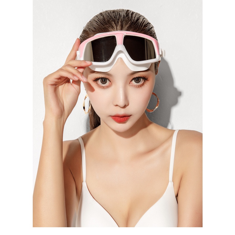 Kính Bơi Chống Sương Mù Khung Lớn Tiện Dụng Cho Nam Và Nữ