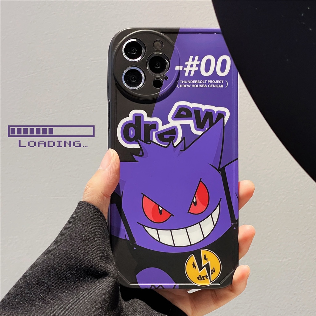 Ốp Điện Thoại Nhựa Cứng In Hình Pokemon Vẽ Cho iPhone14 13 12 Mini 11 PRO MAX 6 / 6s 7 / 8plus SE2 X / XS XR XSMAX #Hg5127