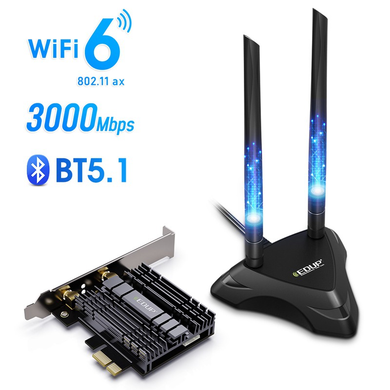 Thẻ Mạng Không Dây Edup Ep-9636 Gs Pro Tần Số 2.4g / 5g | BigBuy360 - bigbuy360.vn