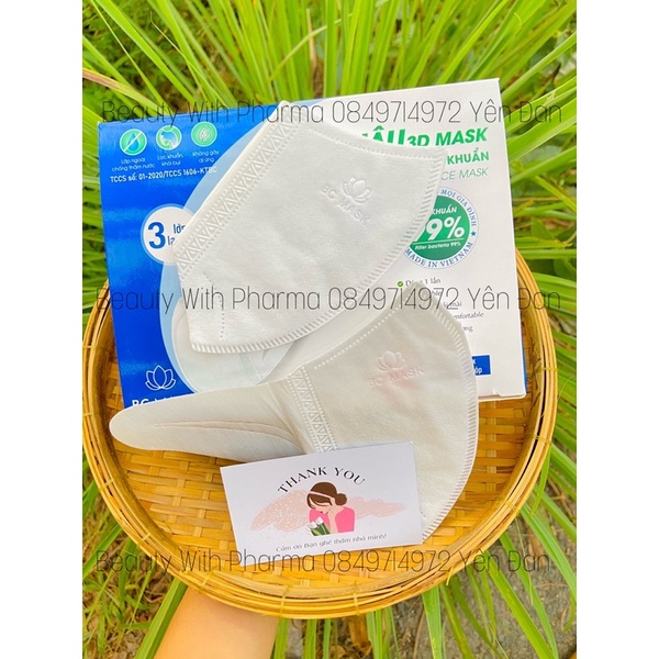 [Buôn Sỉ] 1 Hộp Khẩu Trang 3D Baỏ Châu 50 Cái