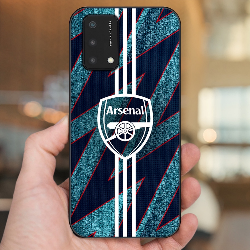 Ốp lưng Oppo A74, A93 5G, A95 viền đen in hình Arsenal FC