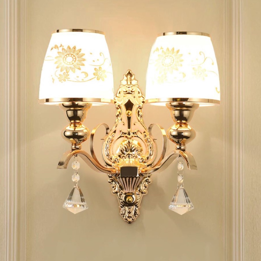 Đèn tường đôi LED CAFA C17 3 chế độ màu ánh sáng họa tiết độc đáo