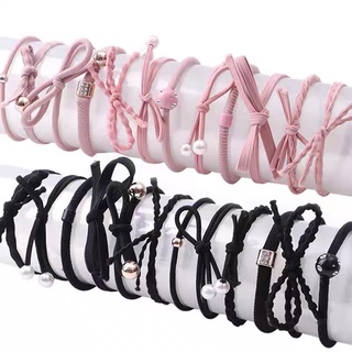 Set 24 Dây Thun Cột Tóc Phong Cách Hàn Quốc Đơn Giản Độc Đáo