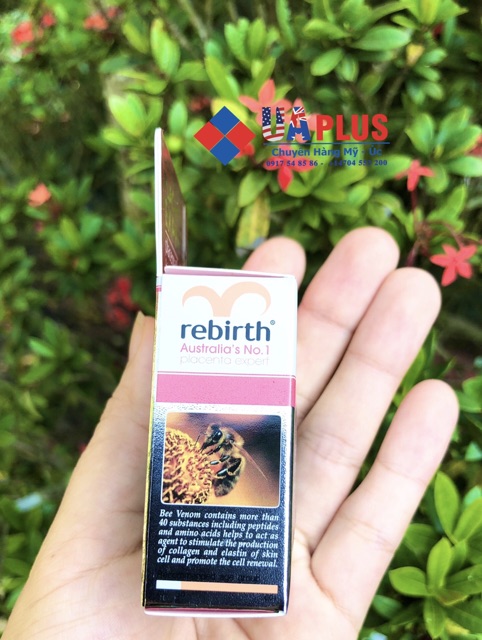 Serum tế bào gốc nhau thai cừu và nọc ong Rebirth Cellular B Plavenom 10ml.