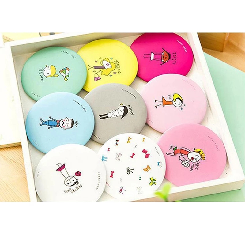 (Hàng Mới Về) Gương Trang Điểm Mini Hình Tròn Dễ Thương Tiện Dụng Khi Đi Du Lịch