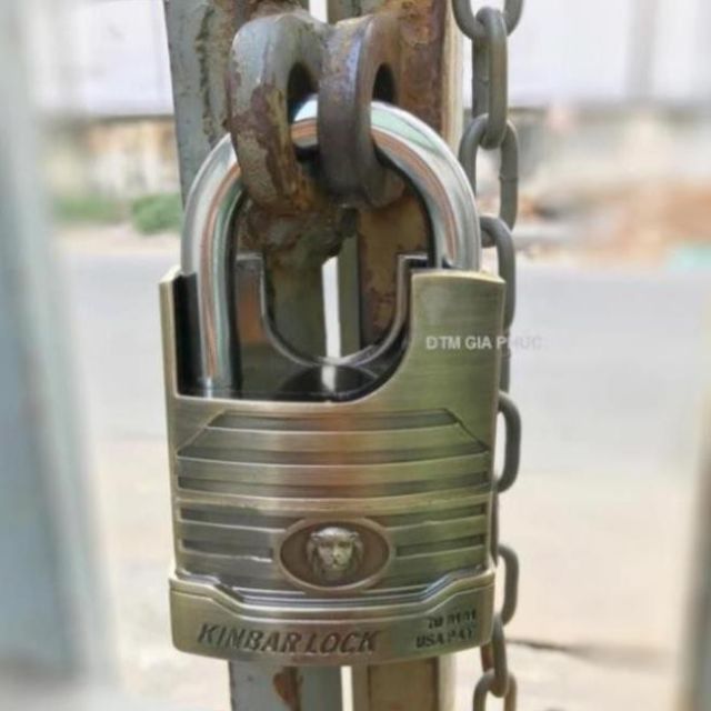 (Tặng thêm 6 pin) ổ KHÓA BÁO ĐỘNG CHỐNG TRỘM CHỐNG CẮT KINBAR