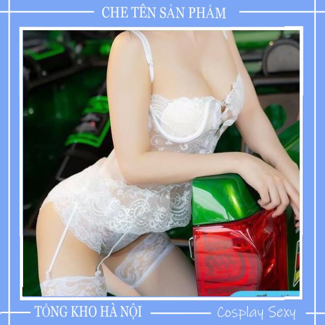Bộ Đồ Ngủ Sexy Bodysuit Ren Xuyên Thấu Bó Sát - Số đo Manocanh của shop: 84-60-90 - Garter Corset Mã GC001 TKVN | BigBuy360 - bigbuy360.vn