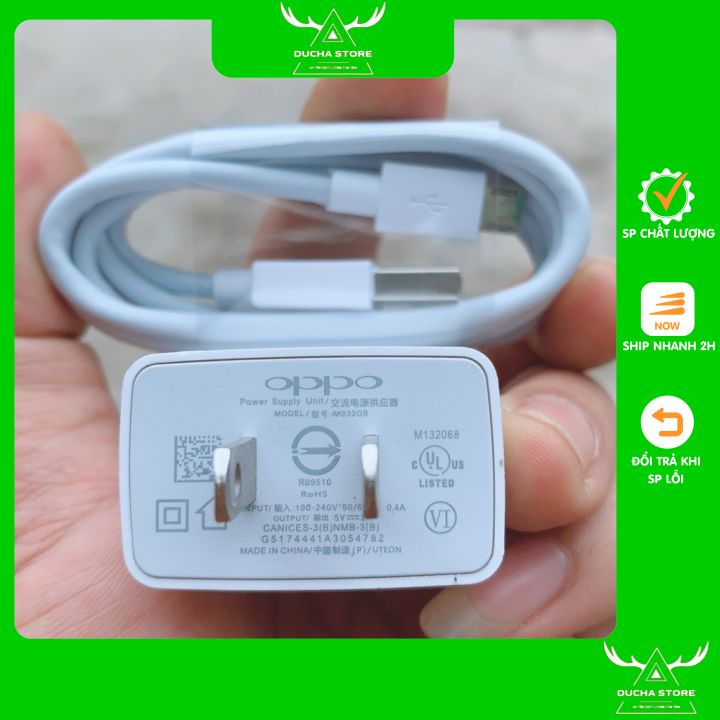 Bộ củ sạc oppo ak-933 zin củ sạc nhanh oppo sạc oppo cáp sạc oppo